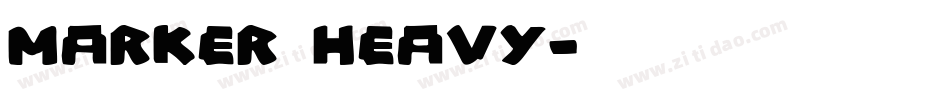 Marker Heavy字体转换